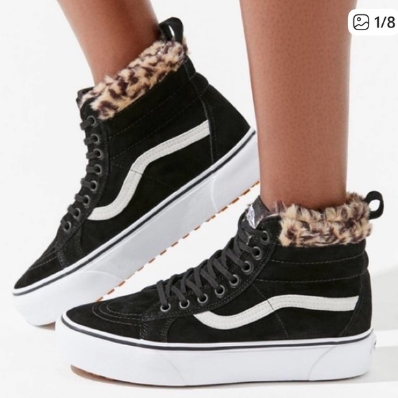 Vans SK8-Hi Fur Lined platform High Tops - Picture 1 of 9